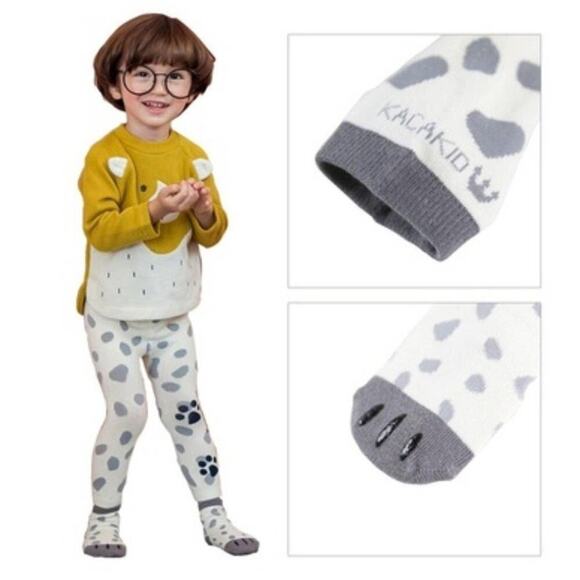 New Gray puppy dog leggings with matching socks 18 months - Picture 3 of 3